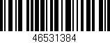 Código de barras (EAN, GTIN, SKU, ISBN): '46531384'