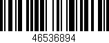 Código de barras (EAN, GTIN, SKU, ISBN): '46536894'