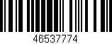 Código de barras (EAN, GTIN, SKU, ISBN): '46537774'