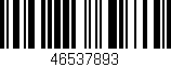 Código de barras (EAN, GTIN, SKU, ISBN): '46537893'