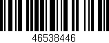Código de barras (EAN, GTIN, SKU, ISBN): '46538446'