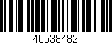 Código de barras (EAN, GTIN, SKU, ISBN): '46538482'