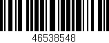Código de barras (EAN, GTIN, SKU, ISBN): '46538548'