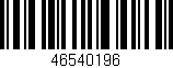 Código de barras (EAN, GTIN, SKU, ISBN): '46540196'