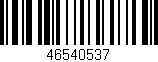 Código de barras (EAN, GTIN, SKU, ISBN): '46540537'