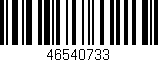Código de barras (EAN, GTIN, SKU, ISBN): '46540733'