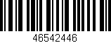 Código de barras (EAN, GTIN, SKU, ISBN): '46542446'