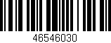 Código de barras (EAN, GTIN, SKU, ISBN): '46546030'
