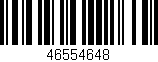 Código de barras (EAN, GTIN, SKU, ISBN): '46554648'