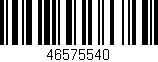 Código de barras (EAN, GTIN, SKU, ISBN): '46575540'