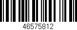 Código de barras (EAN, GTIN, SKU, ISBN): '46575812'