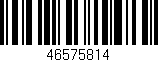 Código de barras (EAN, GTIN, SKU, ISBN): '46575814'