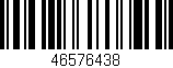 Código de barras (EAN, GTIN, SKU, ISBN): '46576438'
