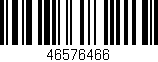 Código de barras (EAN, GTIN, SKU, ISBN): '46576466'