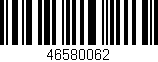Código de barras (EAN, GTIN, SKU, ISBN): '46580062'
