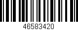 Código de barras (EAN, GTIN, SKU, ISBN): '46583420'