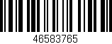 Código de barras (EAN, GTIN, SKU, ISBN): '46583765'