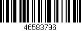 Código de barras (EAN, GTIN, SKU, ISBN): '46583796'