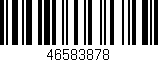 Código de barras (EAN, GTIN, SKU, ISBN): '46583878'