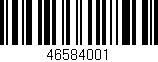 Código de barras (EAN, GTIN, SKU, ISBN): '46584001'