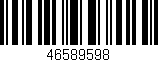 Código de barras (EAN, GTIN, SKU, ISBN): '46589598'