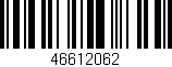 Código de barras (EAN, GTIN, SKU, ISBN): '46612062'