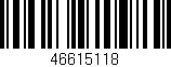 Código de barras (EAN, GTIN, SKU, ISBN): '46615118'