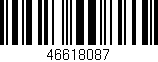 Código de barras (EAN, GTIN, SKU, ISBN): '46618087'