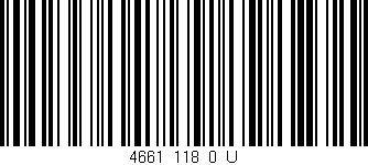 Código de barras (EAN, GTIN, SKU, ISBN): '4661_118_0_U'