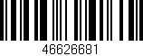 Código de barras (EAN, GTIN, SKU, ISBN): '46626681'