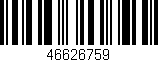 Código de barras (EAN, GTIN, SKU, ISBN): '46626759'