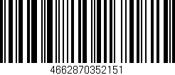 Código de barras (EAN, GTIN, SKU, ISBN): '4662870352151'