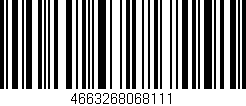 Código de barras (EAN, GTIN, SKU, ISBN): '4663268068111'