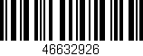 Código de barras (EAN, GTIN, SKU, ISBN): '46632926'