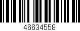 Código de barras (EAN, GTIN, SKU, ISBN): '46634558'