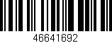 Código de barras (EAN, GTIN, SKU, ISBN): '46641692'