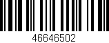 Código de barras (EAN, GTIN, SKU, ISBN): '46646502'