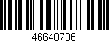 Código de barras (EAN, GTIN, SKU, ISBN): '46648736'