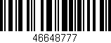 Código de barras (EAN, GTIN, SKU, ISBN): '46648777'