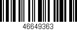 Código de barras (EAN, GTIN, SKU, ISBN): '46649363'