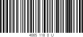 Código de barras (EAN, GTIN, SKU, ISBN): '4665_118_0_U'