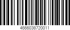 Código de barras (EAN, GTIN, SKU, ISBN): '4666038720011'