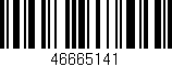 Código de barras (EAN, GTIN, SKU, ISBN): '46665141'
