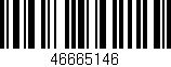 Código de barras (EAN, GTIN, SKU, ISBN): '46665146'