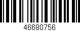 Código de barras (EAN, GTIN, SKU, ISBN): '46680756'