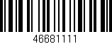 Código de barras (EAN, GTIN, SKU, ISBN): '46681111'