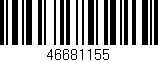 Código de barras (EAN, GTIN, SKU, ISBN): '46681155'
