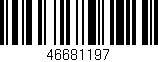 Código de barras (EAN, GTIN, SKU, ISBN): '46681197'