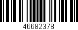 Código de barras (EAN, GTIN, SKU, ISBN): '46682378'