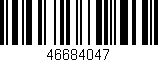 Código de barras (EAN, GTIN, SKU, ISBN): '46684047'